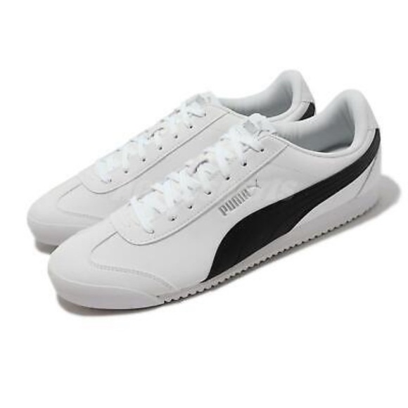PUMA MEN'S TURINO FSL SNEAKER - TRIPLE WHITE/BLACK SIZE 7 (NEW WITH TAGS) - Picture 3 of 6